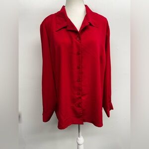 Studio 1940 Bold Red Button-Down Shirt